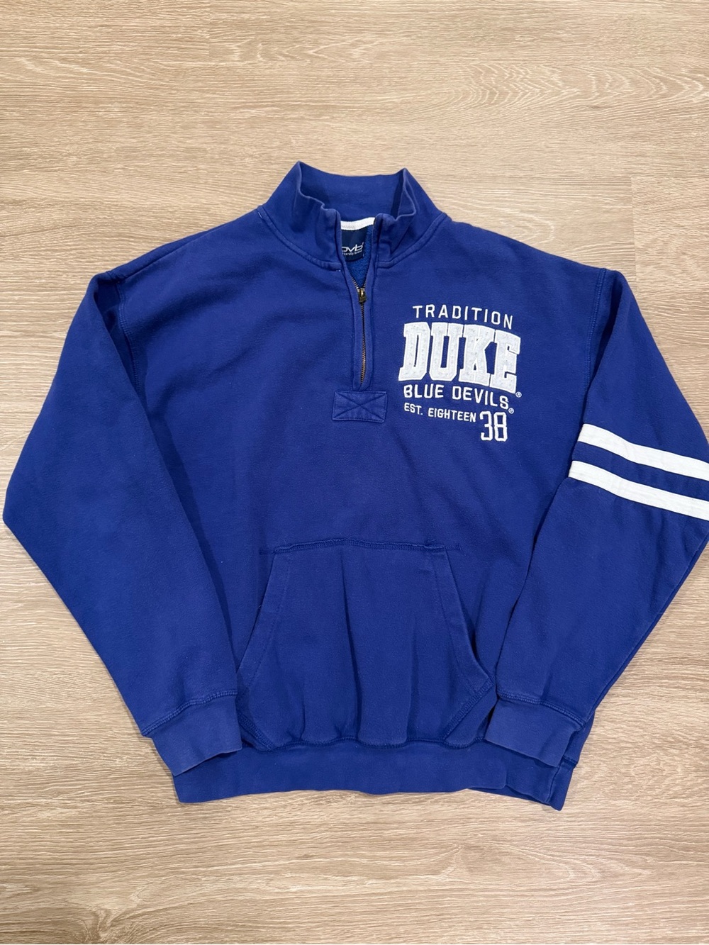 Duke Blue Devils Tradition Quarter-Zip Pullover Sweater - Royal Blue